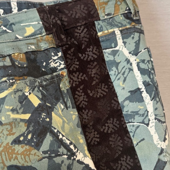 Rockstar Original RSM205 Men's 42x35 Giovanni Flare Denim Camo Distressed Jeans - Picture 5 of 8